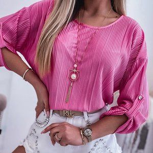 Pink Texture Blouse